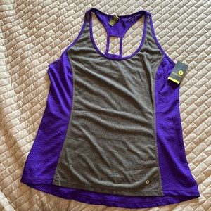 NWT Xersion t-back tank top. Purple.  Women’s Size XL